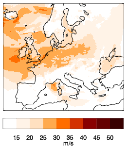 Raw footprint for Kyrill