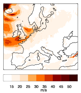 Image of Recalibrated lower 95% bound for Daria (Burns' Day storm)