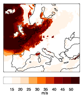 Image of Recalibrated upper 95% bound for Daria (Burns' Day storm)