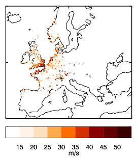 Image of Observational footprint for Great Storm of 87