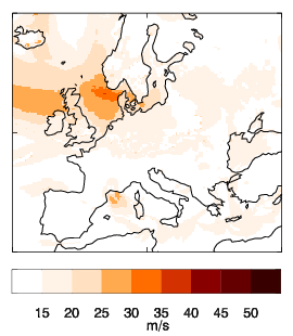 Image of Recalibrated lower 95% bound for Xaver